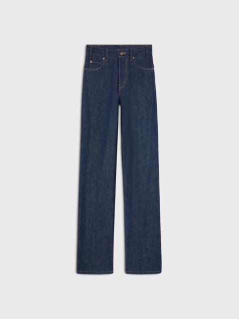 CELINE kitty jeans in raw wash denim