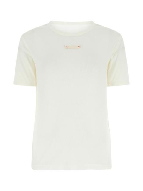 MAISON MARGIELA White Cotton Blend T-Shirt