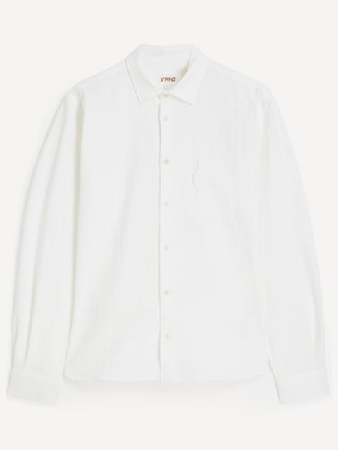 YMC Seersucker Long-Sleeve Shirt