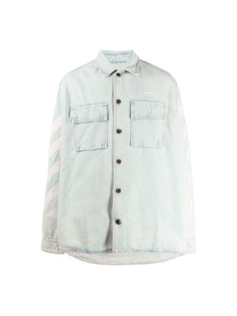 Off-White Off-White Printing Denim Jacket Denim Blue OMYD017R203860187101
