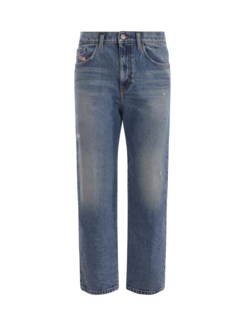 Distressed Straight-leg Jeans Jeans