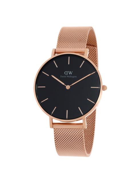 Other Designers Open Box - Daniel Wellington Petite Melrose 36 Quartz Black Dial Ladies Watch DW00100303