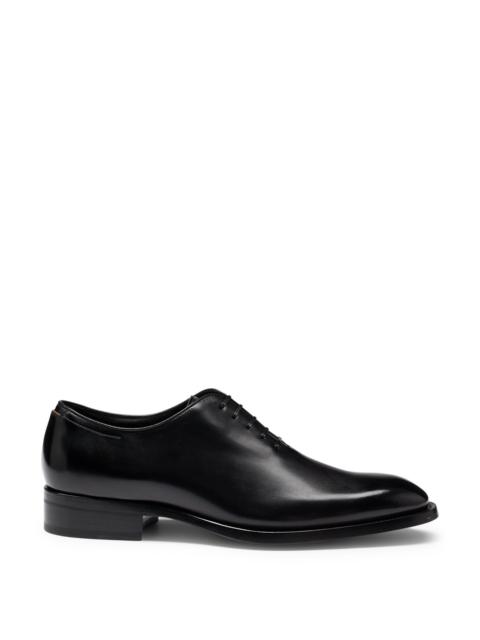 BOSS ITALIAN-MADE OXFORD SHOES IN BURNISHED LEATHER