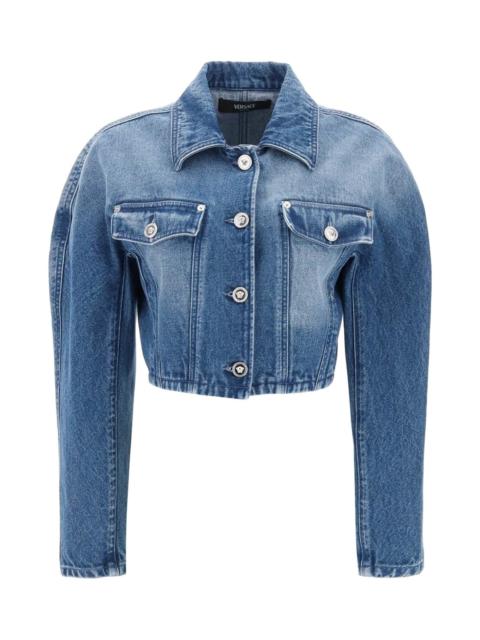 VERSACE Cropped Denim Jacket