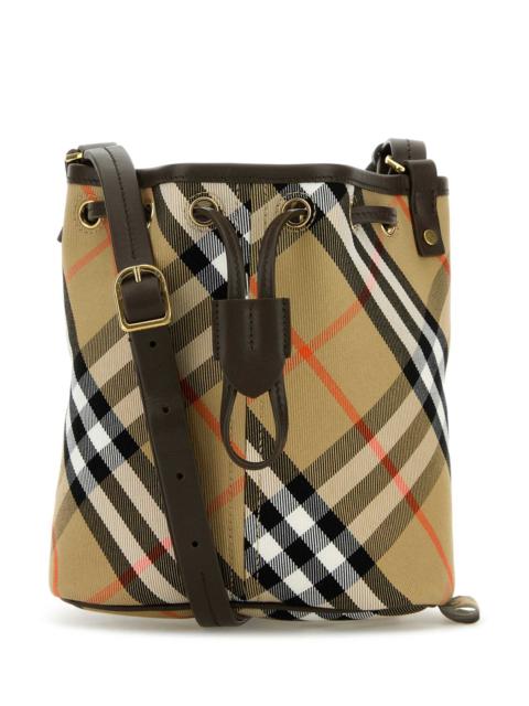 Burberry Burberry Women Embroidered Canvas Bucket Bag