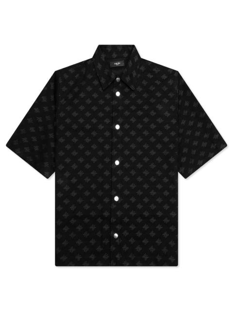 AMIRI MA QUAD JACQUARD SHIRT - BLACK