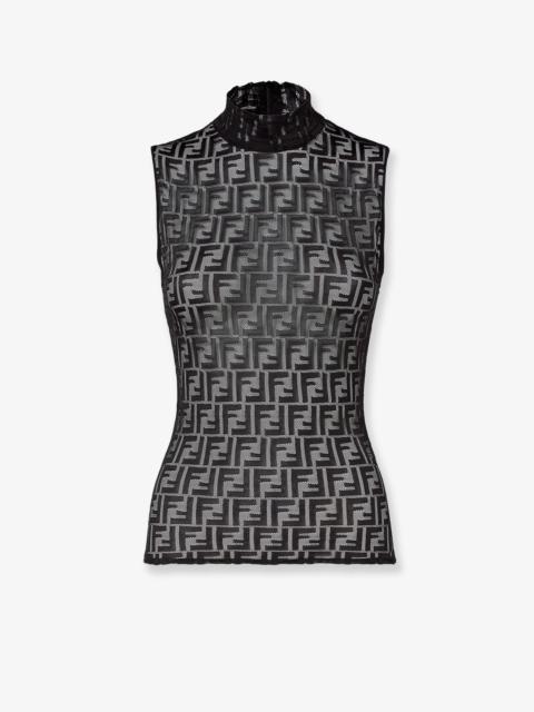 FENDI Fendi Ff Embroidered Jersey Top