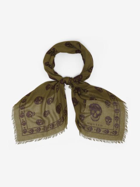 Alexander McQueen Classic Skull Scarf