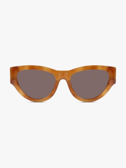 SAINT LAURENT SL M94/F CAT EYE TWO TONE SUNGLASSES | BROWN/BLACK
