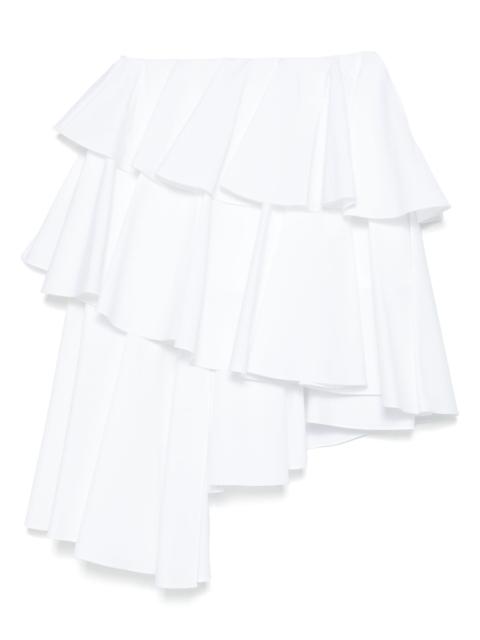 Alaïa tiered asymmetric mini skirt