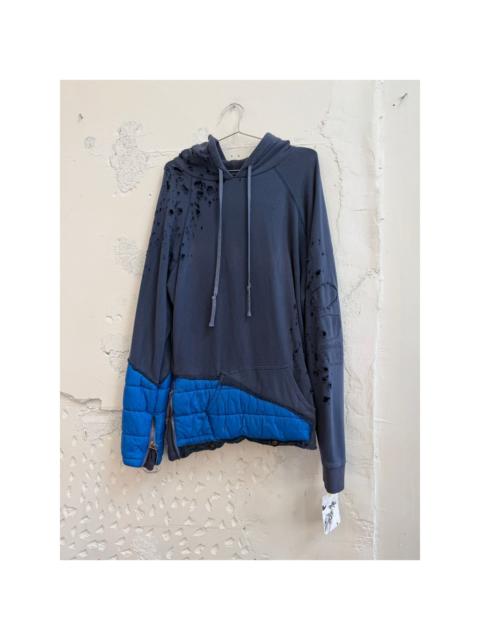 Greg Lauren Greg Lauren x Moncler SAMPLE Destroyed Puffy Collide Hoodie