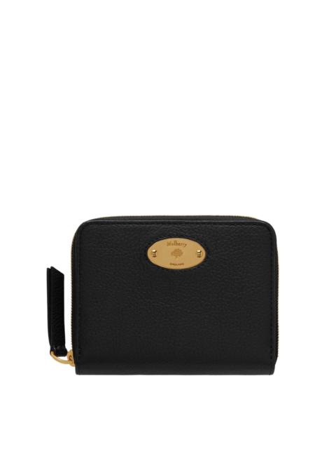 Mulberry Plaque Small Zip Small Classic Grain
