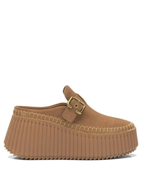 Chloé Chloé Nama Sabot Brown Women Pumps