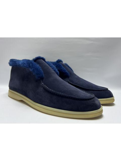 Loro Piana Loro Piana - Open Walk Suede & Fur Chukka Boots