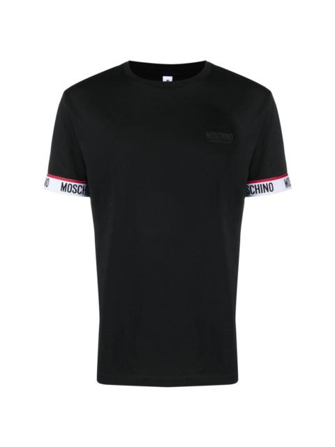 Moschino logo-tape detail cotton T-shirt