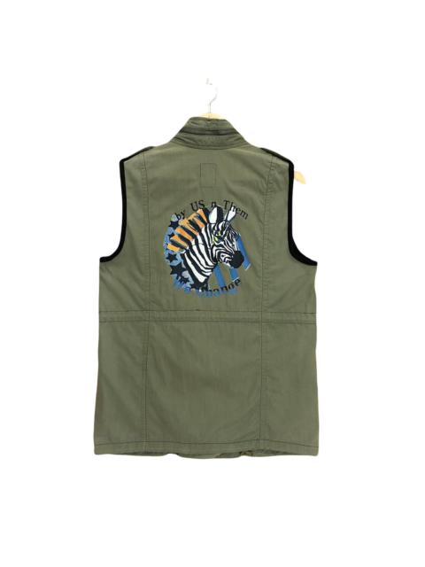 Other Designers Vintage - Warner Music Nashville Us n Them Safari Vest