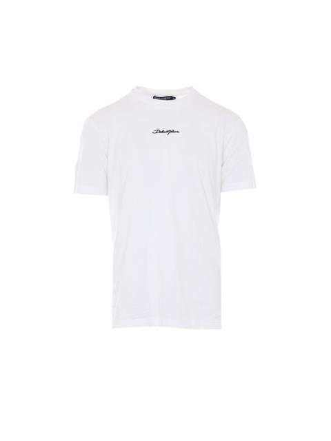 Dolce & Gabbana Dolce&Gabbana Men Embroidered Patch Logo T-Shirt