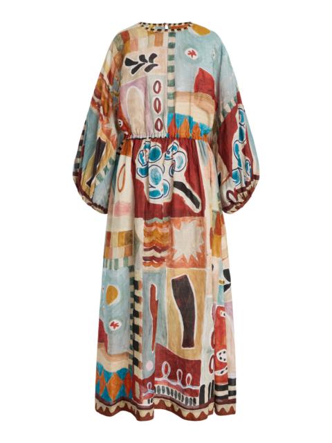 ALÉMAIS Michelle Midi Dress multi