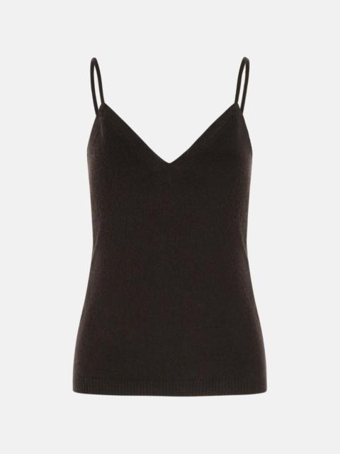 LISA YANG 'NALA' DARK OAK CASHMERE TANK TOP