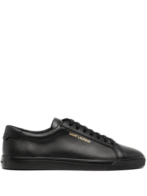 Saint Laurent Men Andy Leather Sneakers