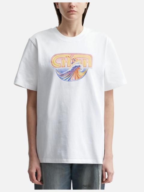 CASABLANCA SURF PRINTED T-SHIRT