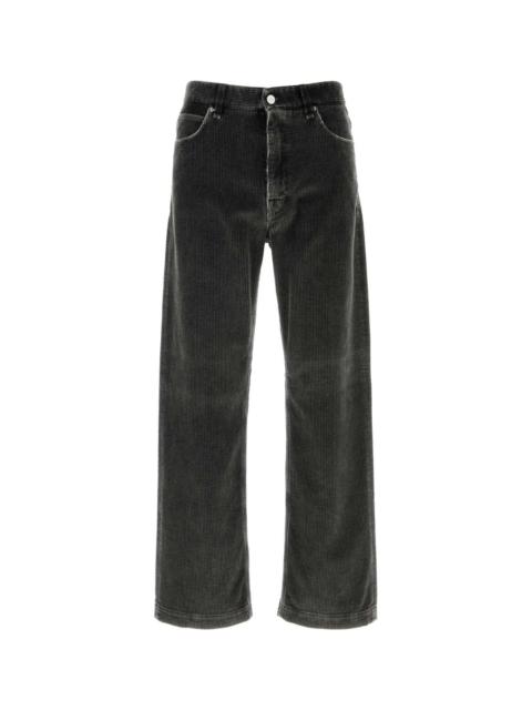 FENDI Charcoal Corduroy Pant