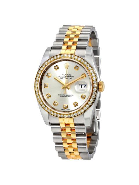 ROLEX Rolex Oyster Perpetual Datejust 36 Silver Dial Stainless Steel and 18K Yellow Gold Jubilee Bracelet 