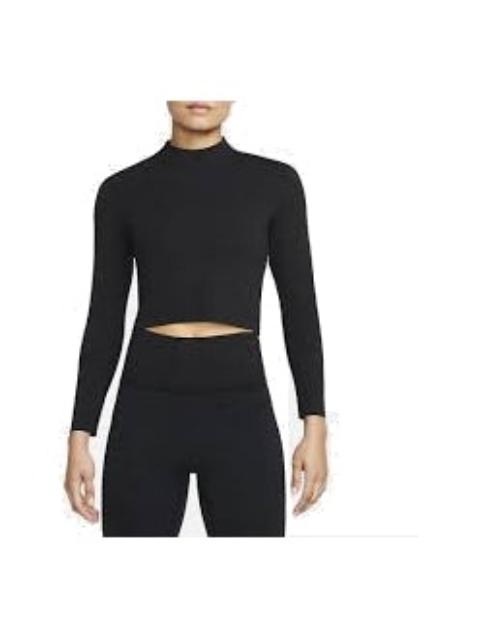 Nike (WMNS) Nike Swoosh Long Sleeve Yoga T-Shirt 'Black' DR2204-010