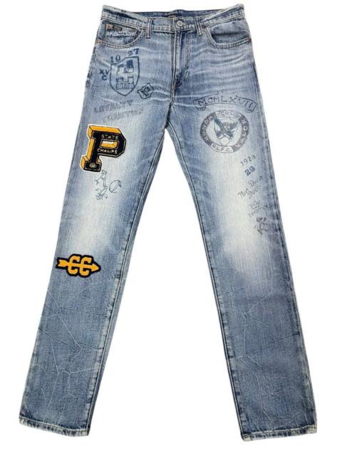 Ralph Lauren The Sullivan Slim Patch Grafiti Denim Jeans