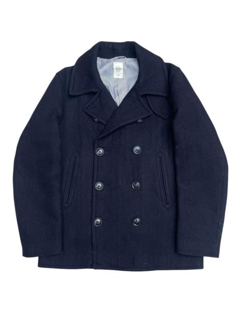 Other Designers Other - Vintage Harvard Wool Navy Pea Coat