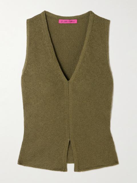 The Elder Statesman Nora Lite Ribbed Cotton Tank