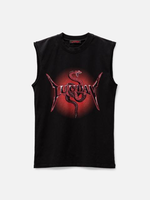 LU'U DAN METAL HEAD SLEEVELESS T-SHIRT