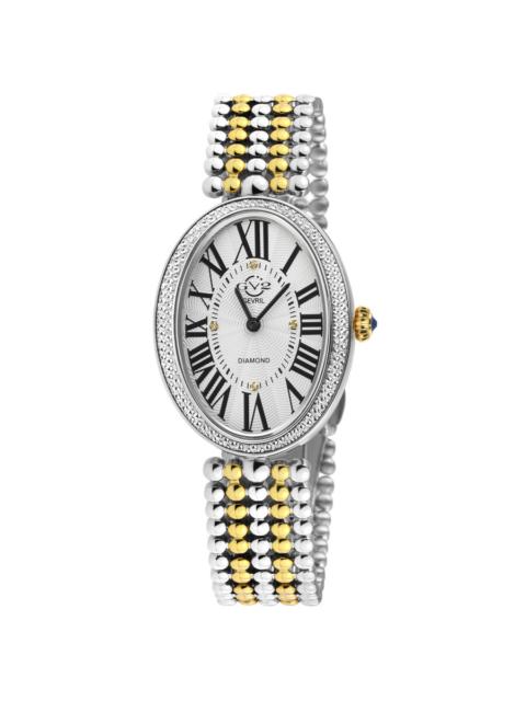 Other Designers GV2 by Gevril Piazza Navona Quartz White Dial Ladies Watch 14802B