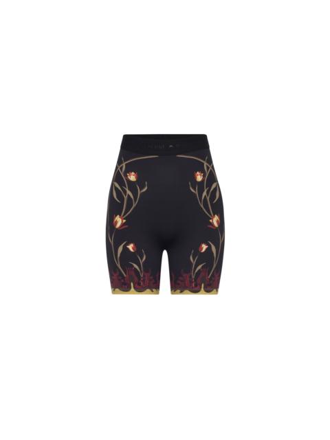 Marine Serre Flowers printed jersey mini shorts