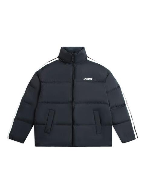 Li-Ning Li-Ning Graphic Short Down Jacket 'Black' AYMS337-1