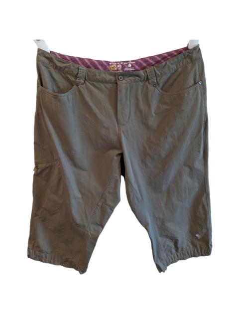 Mountain Hardwear La Strada Pedal Pusher Shorts Olive Size 14