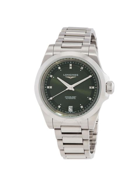 Longines Longines Conquest Automatic Diamond Green Dial Ladies Watch L3.430.4.07.6