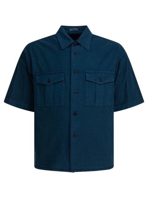 AURALEE Cotton Shirt Shirts Blue