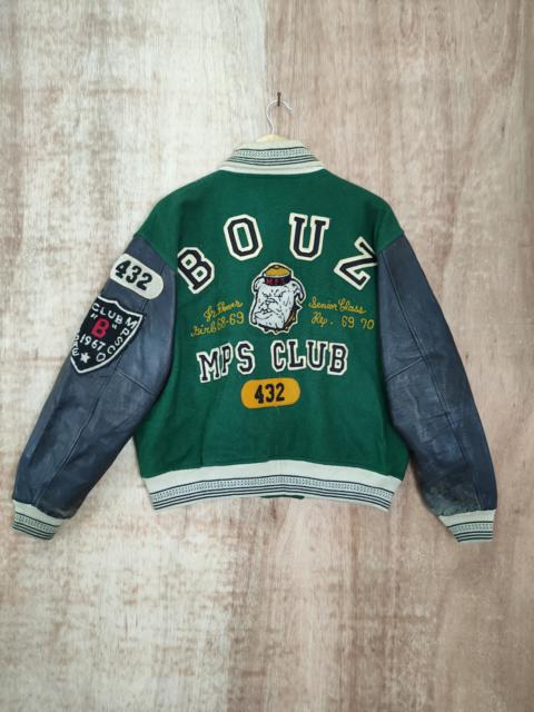 Vintage - BOUZ MPS Club varsity wool leather vintage jacket #4094