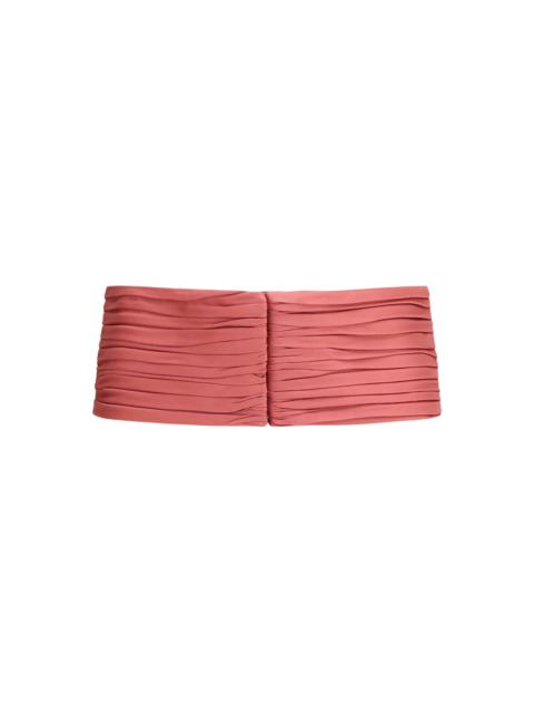 Valentino Valentino Garavani Satin Pleated Waist Belt Pink