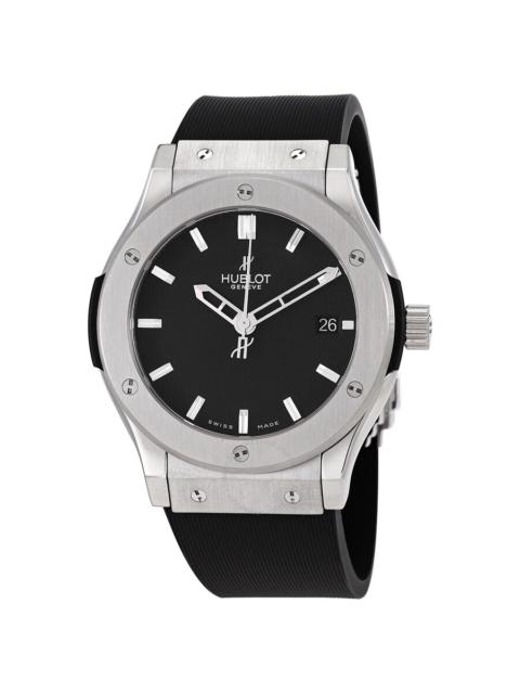 Hublot Hublot Classic Fusion Black Dial Black Rubber Strap Men's Watch 511.ZX.1170.RX