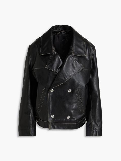 Victoria Beckham Oversized leather jacket