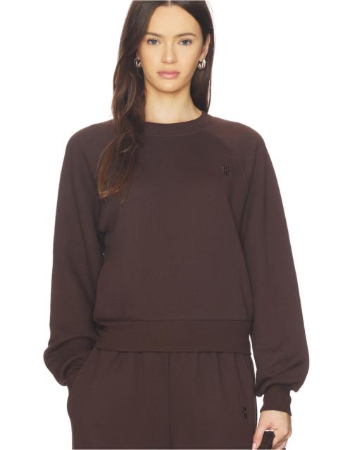 ÉTERNE Shrunken Raglan Sweatshirt