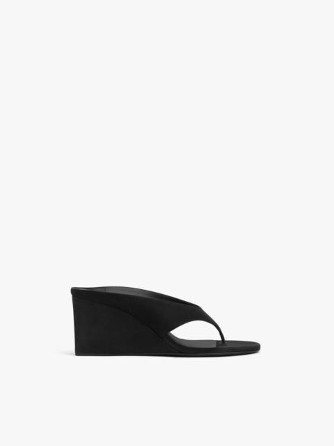 Alaïa CUBE THONG MULES IN SUEDE GOATSKIN