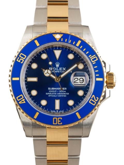 ROLEX Used Rolex Submariner Steel & Gold 126613 Bluesy