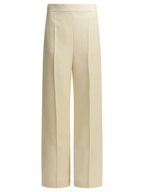 Valentino Valentino Silk Tailored Pants White