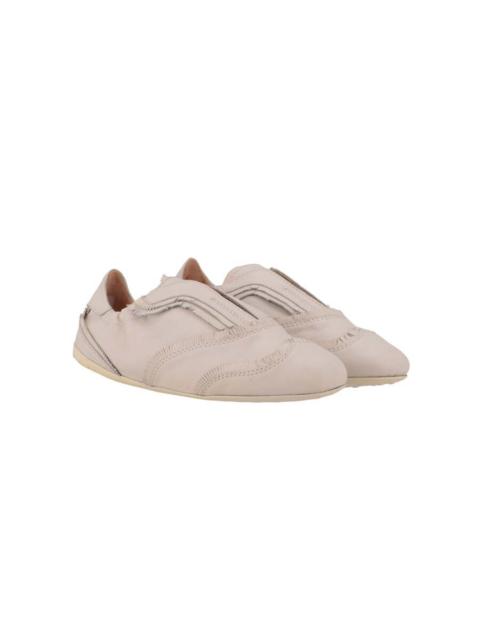 Tod's Tods Womens White Ballerina, Size 7