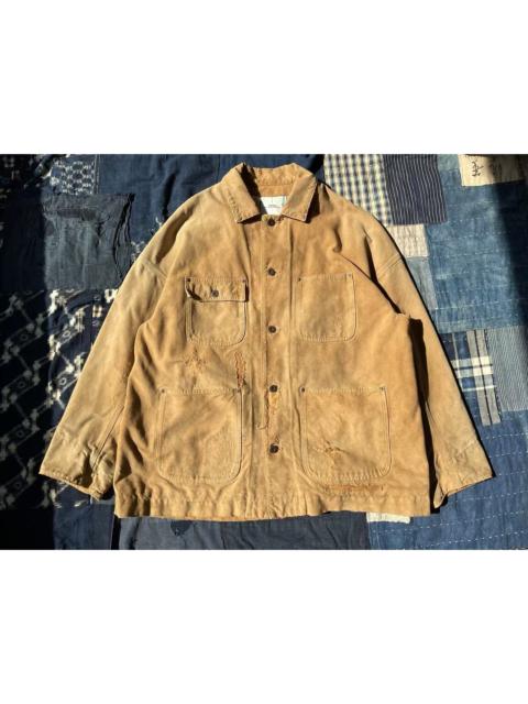 visvim VISVIM 22SS MACRAY COVERALL CRASH Distressed Jacket with Four Pockets