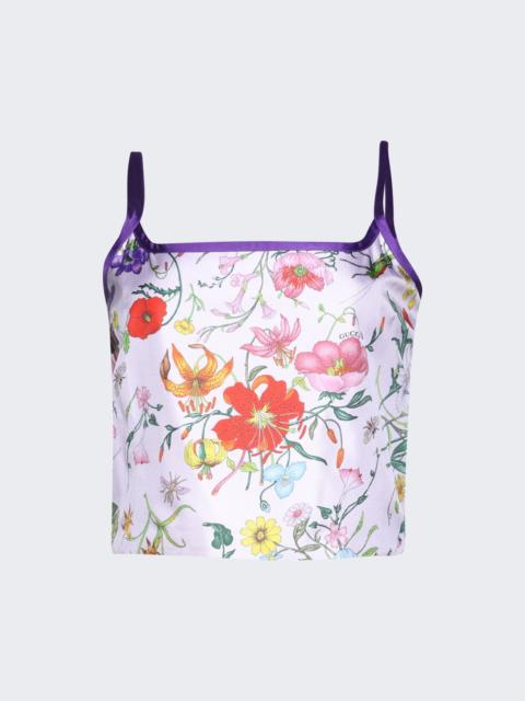 GUCCI Floral Top Lilac And Purple