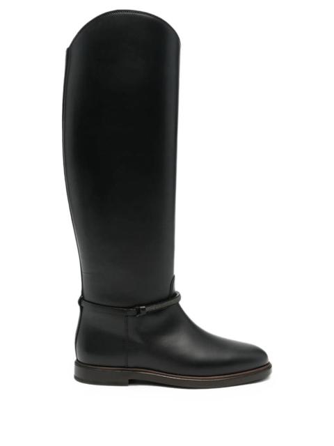 Brunello Cucinelli Brunello Cucinelli Women Stivali In Pelle Con Monile